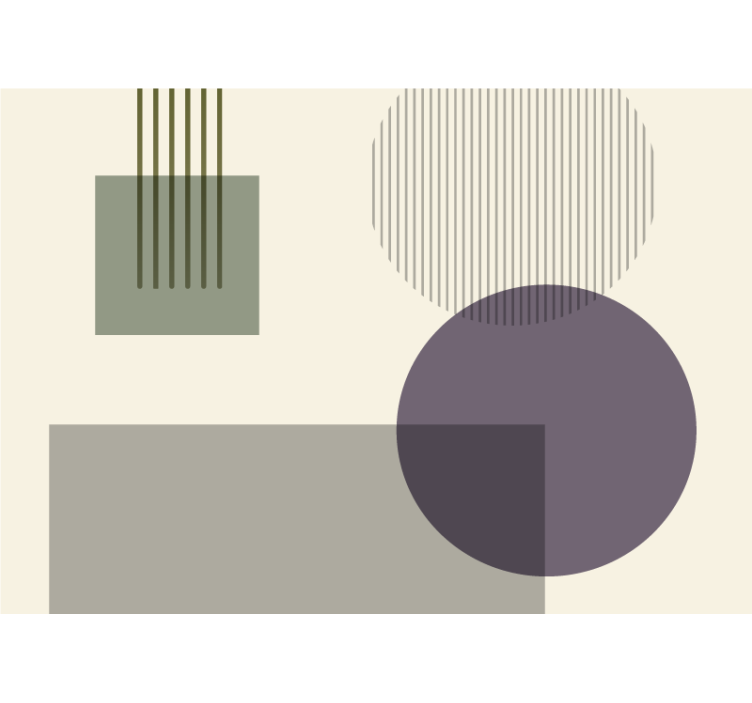 Geometric shapes play abstraktni fototapeti - TenStickers