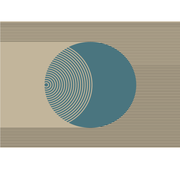 Vzorec geometrijskega kroga Abstraktni fototapeti - TenStickers