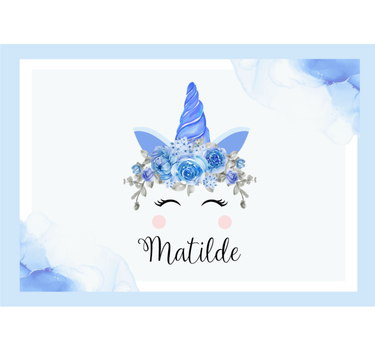 Adorable unicorn illustration za otroško sobo - TenStickers