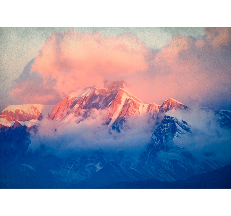 Majestic peak landscape fototapeta z gorami - TenStickers