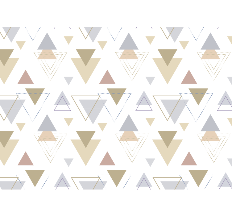 Geometric triangle patterns abstraktni fototapeti - TenStickers
