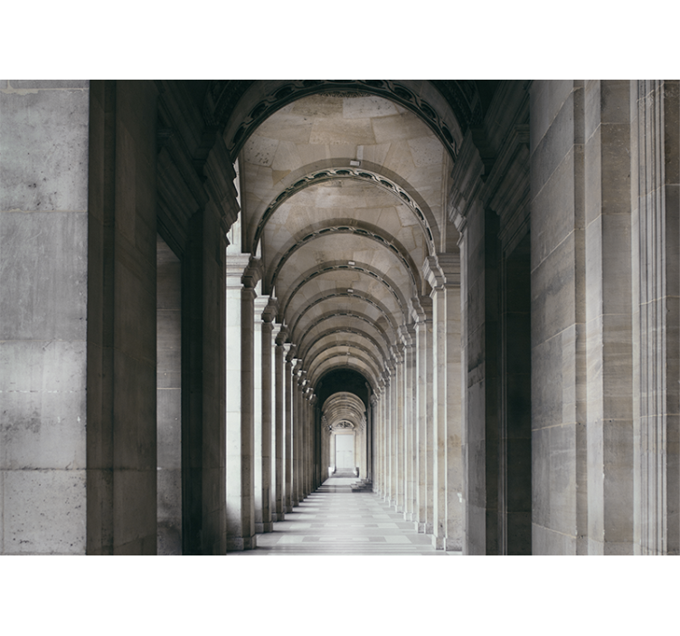 Architectural arches perspective fototapete mest - TenStickers