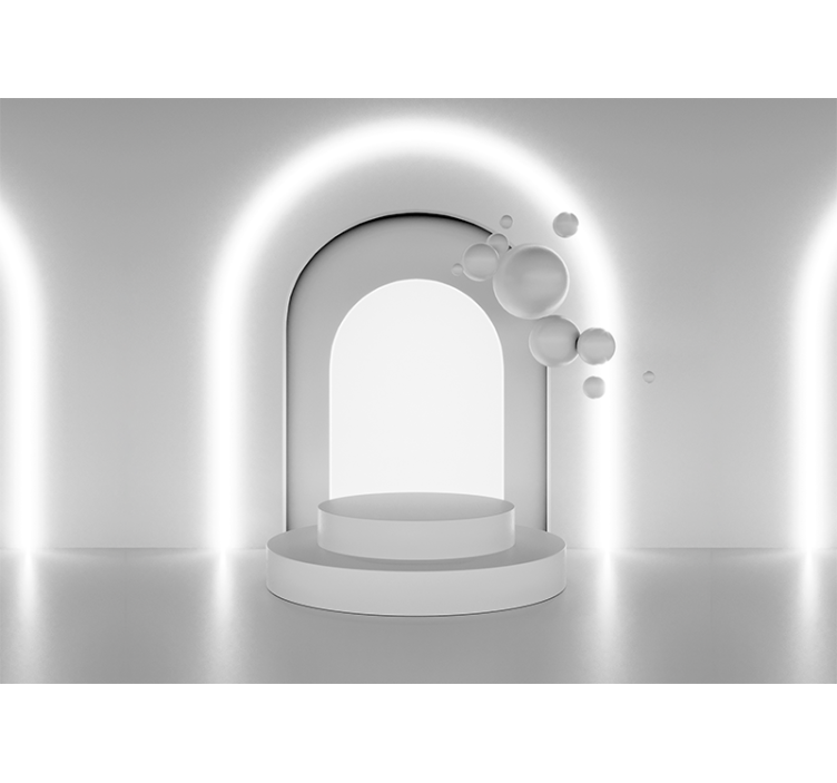 Geometric arch design abstraktni fototapeti - TenStickers