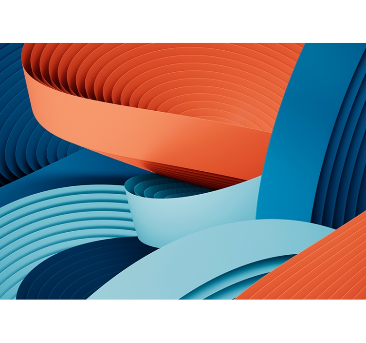 Dynamic paper layers abstraktni fototapeti - TenStickers