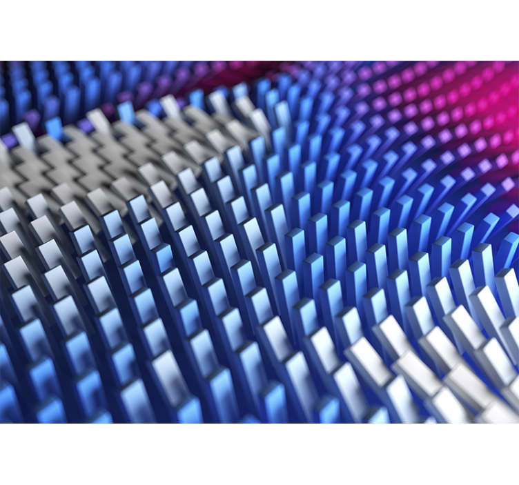 Textured geometric waves abstraktni fototapeti - TenStickers