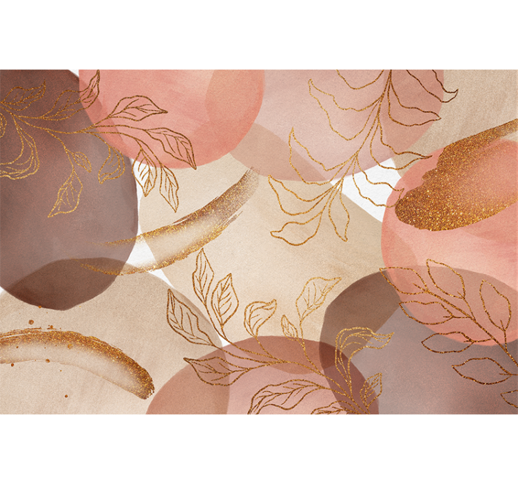 Okrasni cvetlični vzorec Fototapete za kopalnico - TenStickers