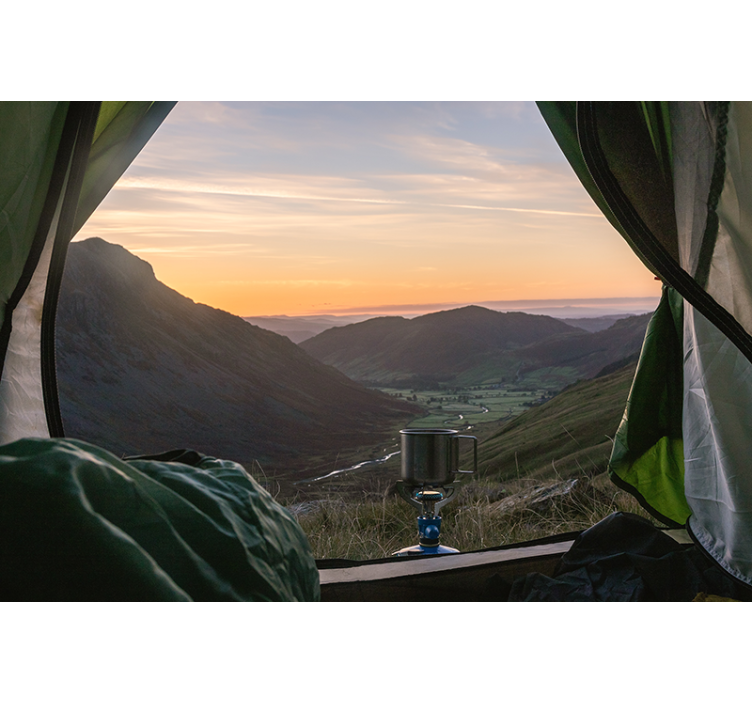 Picturesque mountain vista stenske poslikave - TenStickers