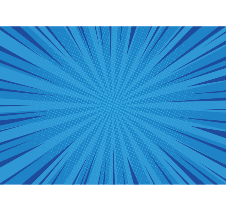 Dynamic blue burst fototapete s graffiti motivi - TenStickers