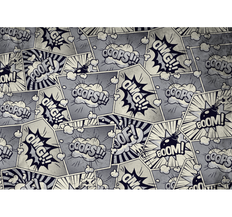 Komični zvočni učinki Fototapete s graffiti motivi - TenStickers