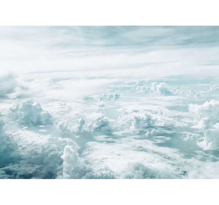 Overcast horizon perspective fototapete neba - TenStickers