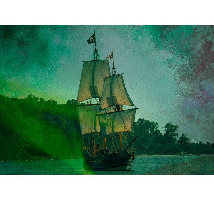 Sailing vessel fototapeta z vozili - TenStickers
