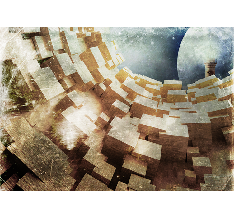 Geometric structure formation abstraktni fototapeti - TenStickers