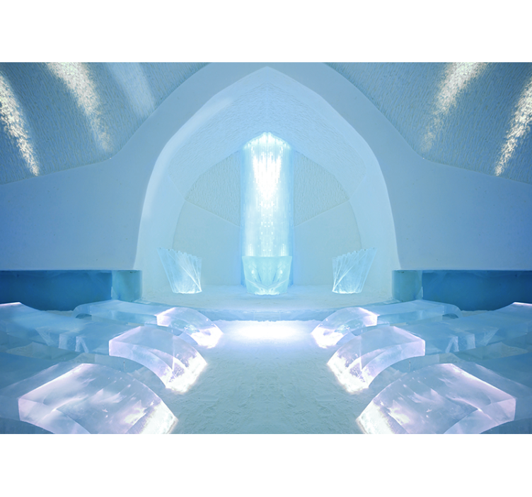 Ice crystal sanctuary fototapete narava - TenStickers