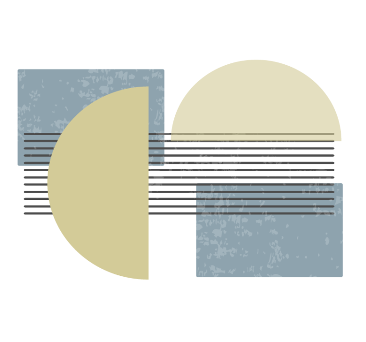 Geometric shapes arrangement fototapeta umetnost - TenStickers