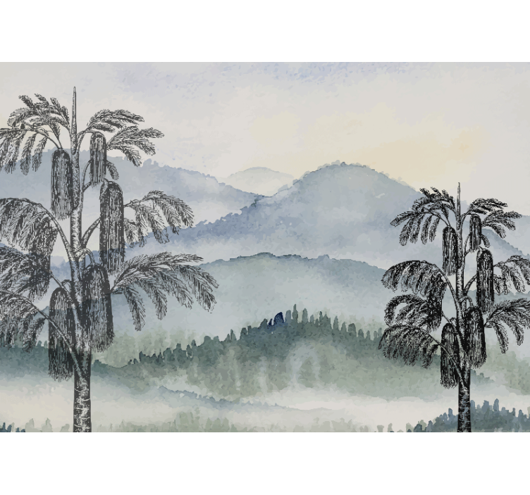 Mountain landscape fototapete narava - TenStickers