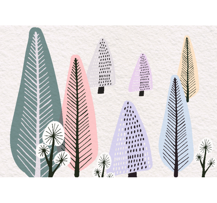 Ornamental leaf motifs fototapetai dreves - TenStickers