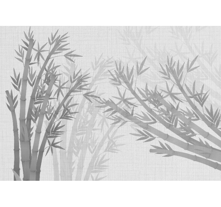 Elegant bamboo silhouettes fototapeta s bambusom - TenStickers