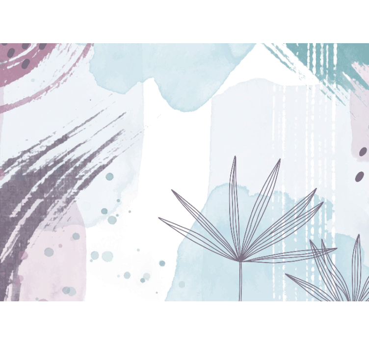 Barvita abstraktna narava stenska poslikava - TenStickers