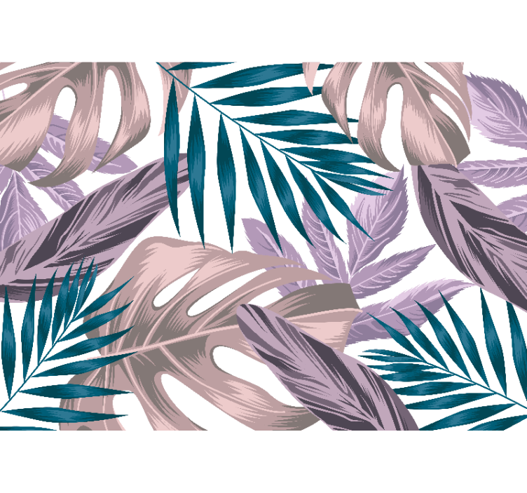 Tropical foliage motif fototapete narava - TenStickers