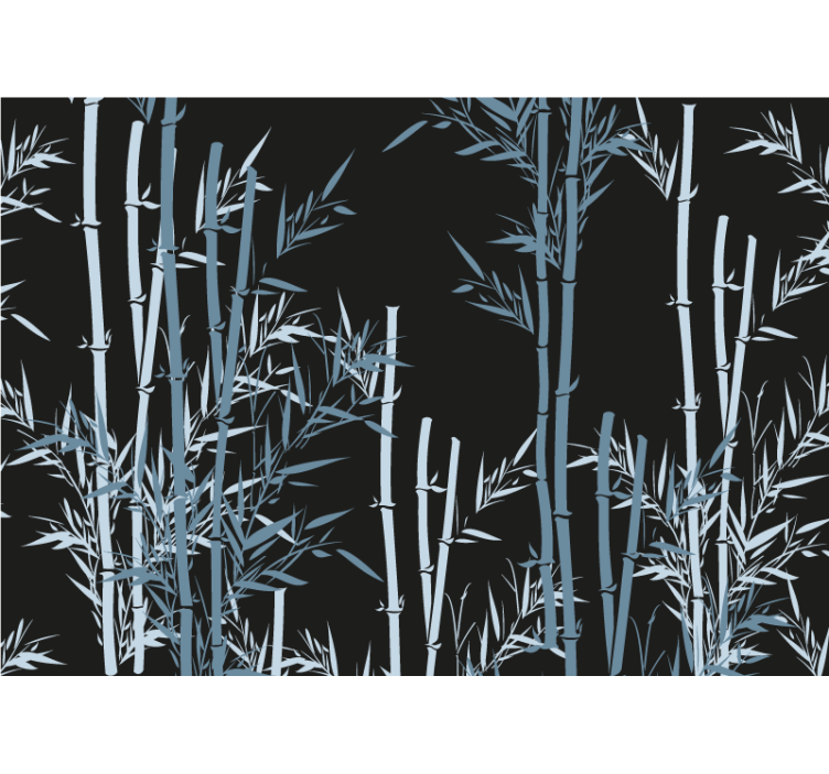 Fototapeta s bambusom v oblikovanju bambusovega gozda - TenStickers