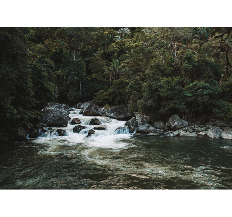 3d narava gozdna drevesna poslikava - TenStickers