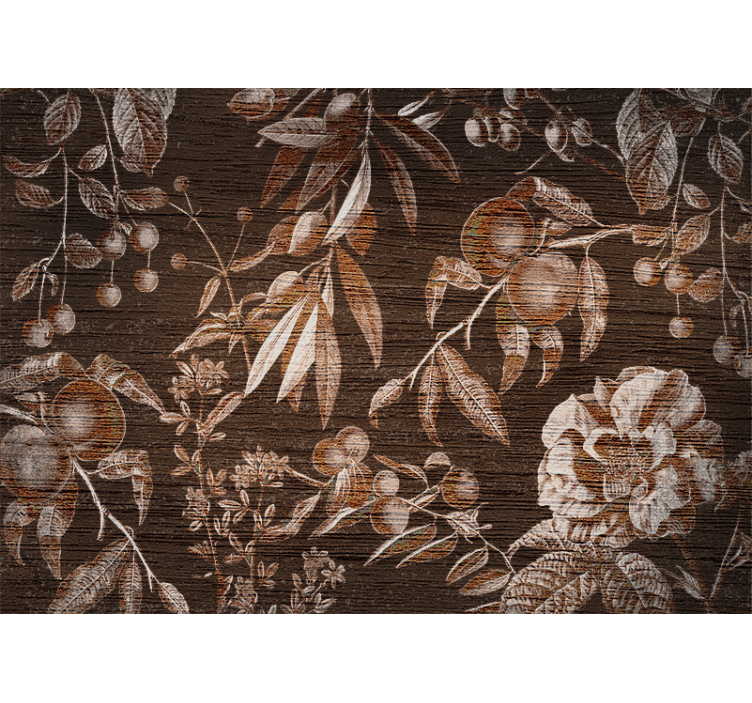 Floral artistic design fototapete cvetje - TenStickers