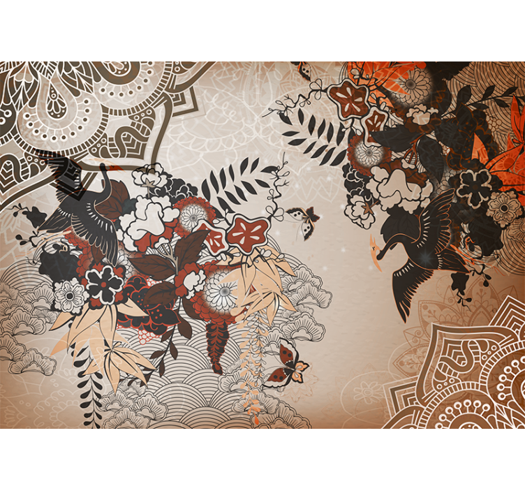 Mandala floral patterns fototapete z mandalo - TenStickers