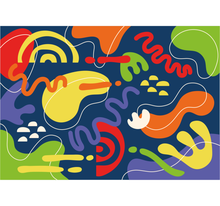 Dynamic color waves abstraktni fototapeti - TenStickers