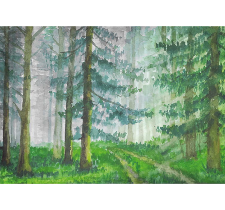 Forest pathway detail fototapeta gozd - TenStickers