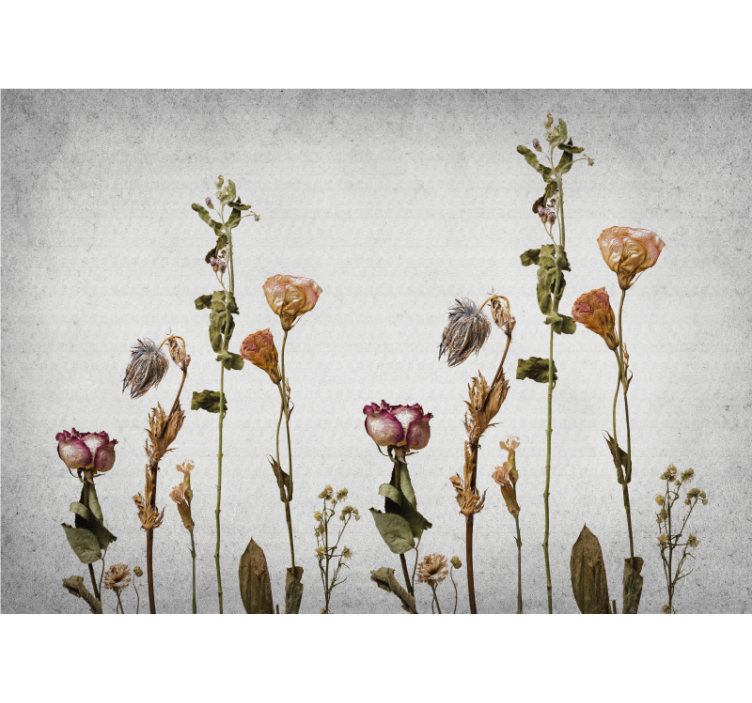 Dried floral arrangement fototapete cvetje - TenStickers