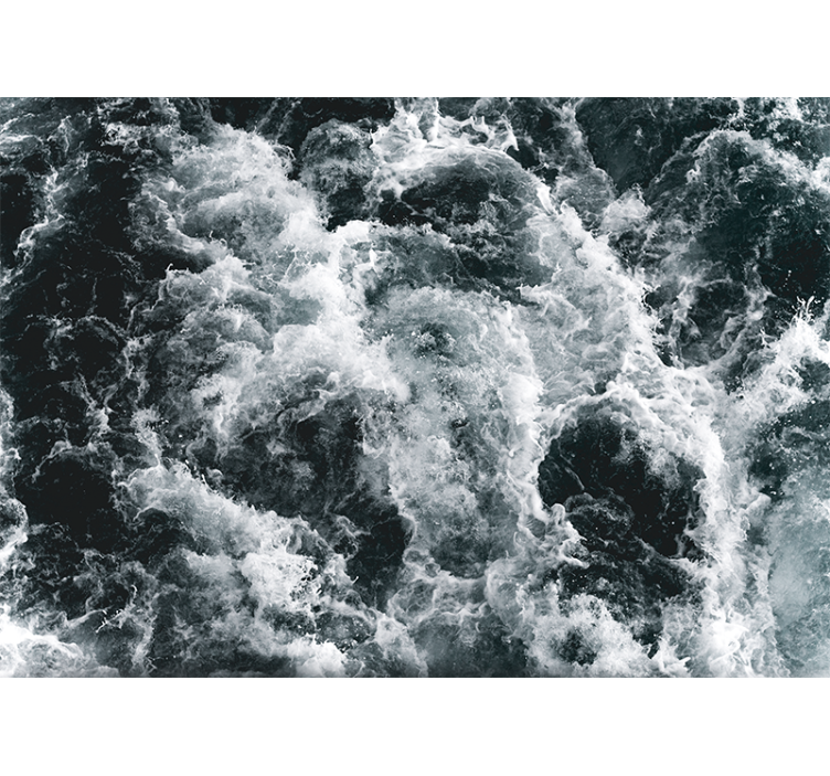 Churning ocean waves fototapete z morjem - TenStickers