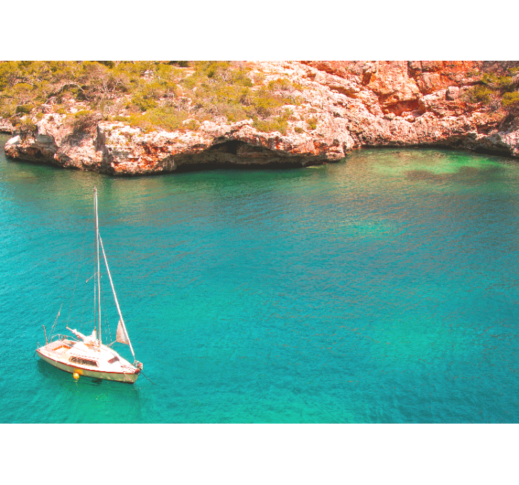 Jadrnica ocean Fototapete z morjem - TenStickers