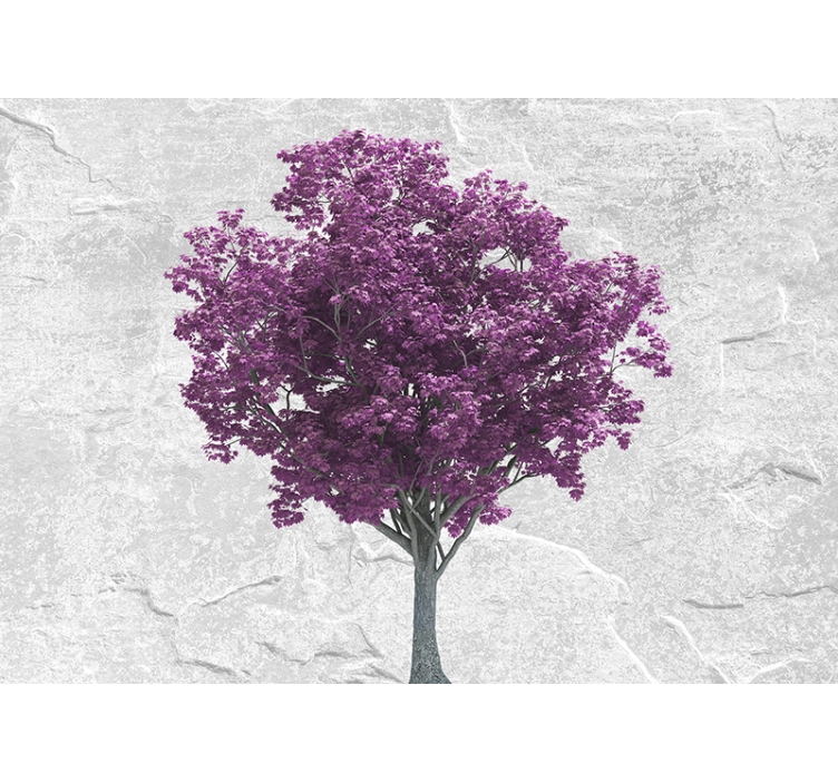 Purple tree blossoms fototapete cvetje - TenStickers