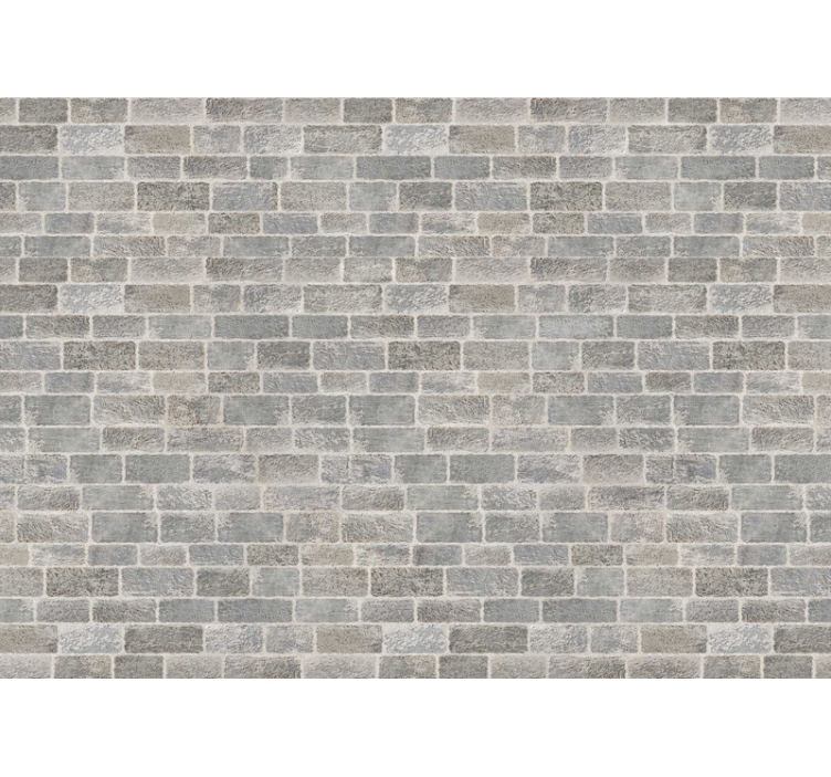 Textured grey bricks fototapete s kamnitim videzom - TenStickers