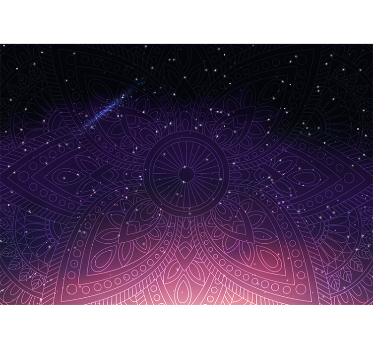 Intricate mandala motif fototapete z mandalo - TenStickers