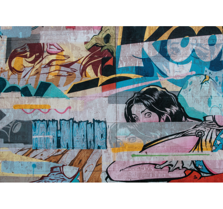 Metropolitan graffiti fototapete z graffiti motivi - TenStickers