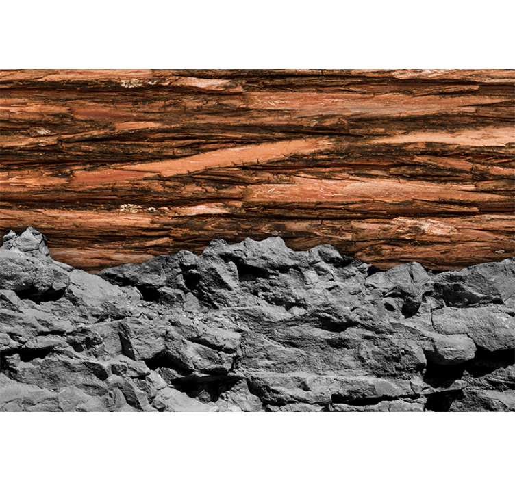 Zemeljske teksturirane plasti Fototapete za dnevno sobo - TenStickers