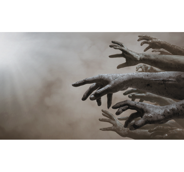 Zombie ghost roke stenska poslikava - TenStickers