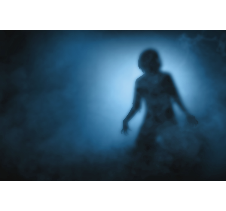 Stenska poslikava s silhueto zombija - TenStickers