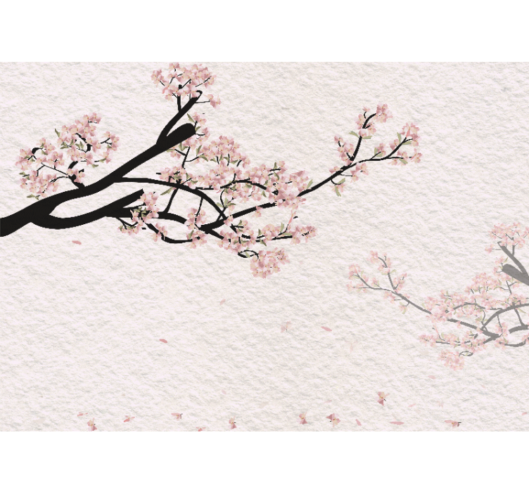 češnjev cvet Panoramski fototapeti - TenStickers