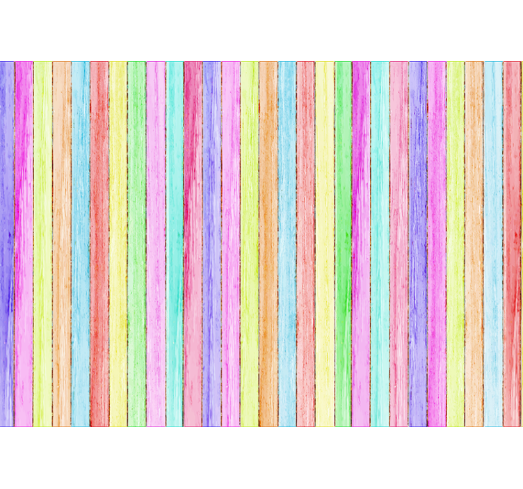 Barvne lesene deske Fototapete z imitacijo lesa - TenStickers