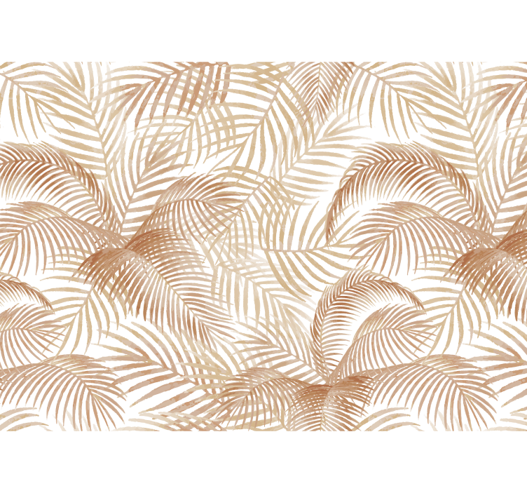 Eksotične palme fototapeta terracotta - TenStickers