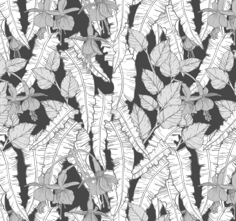 Dizajn sivega deževnega gozda Fototapete za pisarne - TenStickers