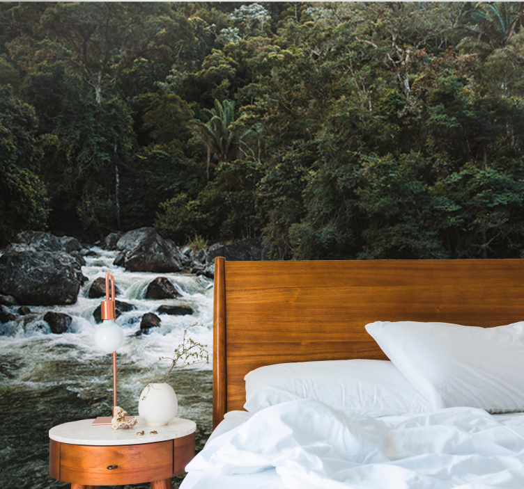 3d narava gozdna drevesna poslikava - TenStickers