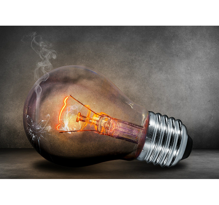 Zgorela svetilka moderne stenske stenske stenske tapete - TenStickers