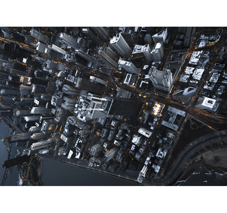 Cityscape urban viewpoint fototapete mest in držav - TenStickers