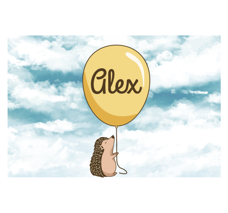 Hedgehog balloon joy fototapeta ljubezen - TenStickers