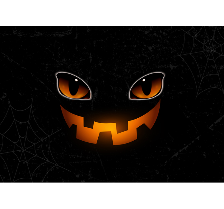 Strašljiva stenska slika za mačke halloween - TenStickers