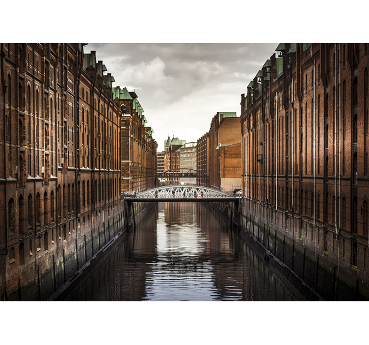 Kanal iz zidne fototapeta mostu - TenStickers