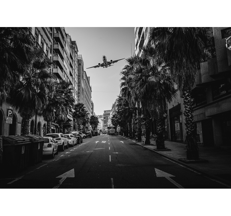 Urban scene aerial view fototapete mest in držav - TenStickers